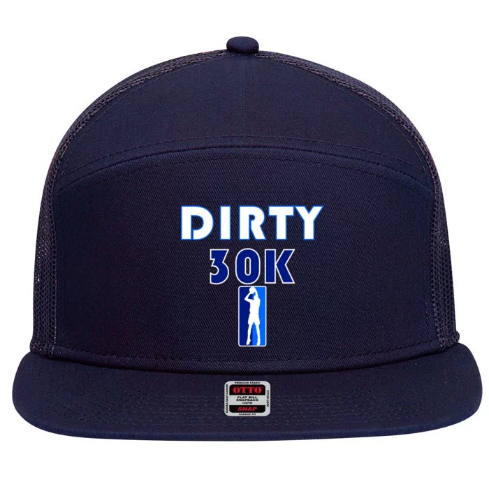 Dirk 30K Dirty 30 Basketball 30000 Points pts 7 Panel Mesh Trucker Snapback Hat