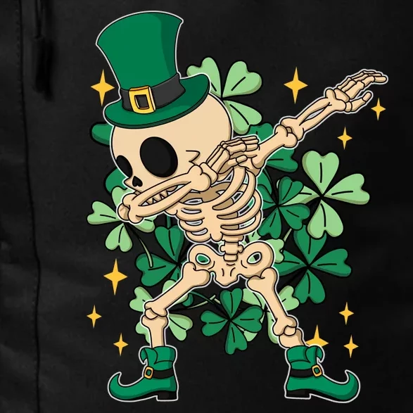 Dabbing Irish Skeleton Clover St Patricks Day Daily Commute Backpack