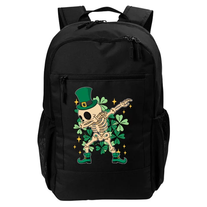 Dabbing Irish Skeleton Clover St Patricks Day Daily Commute Backpack