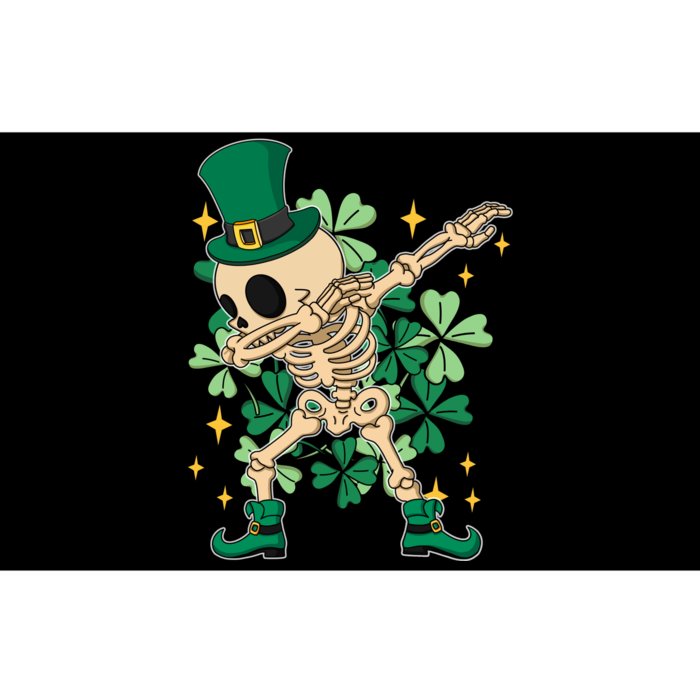 Dabbing Irish Skeleton Clover St Patricks Day Bumper Sticker