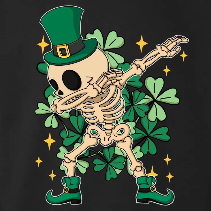 Dabbing Irish Skeleton Clover St Patricks Day Toddler Hoodie