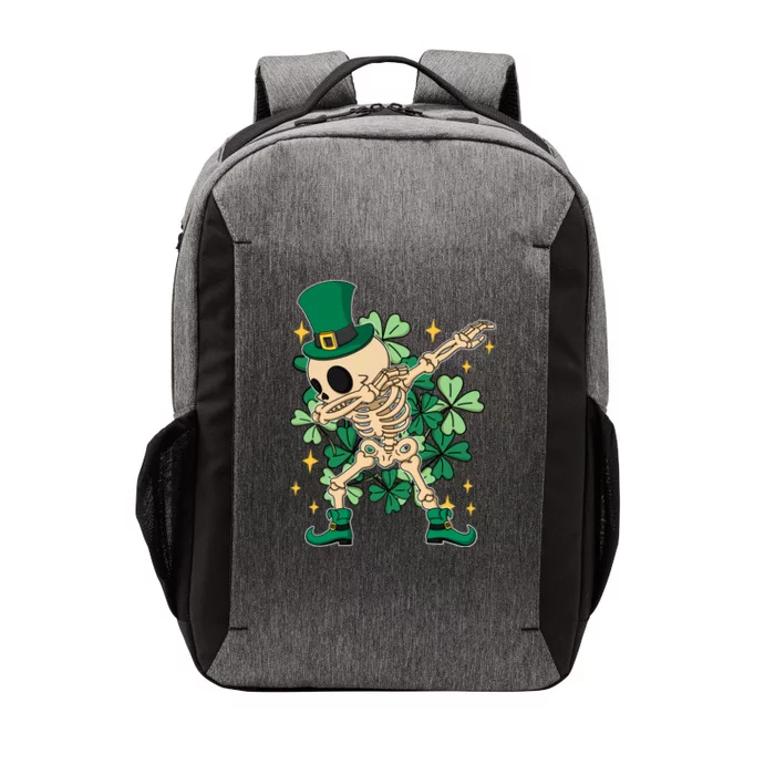 Dabbing Irish Skeleton Clover St Patricks Day Vector Backpack