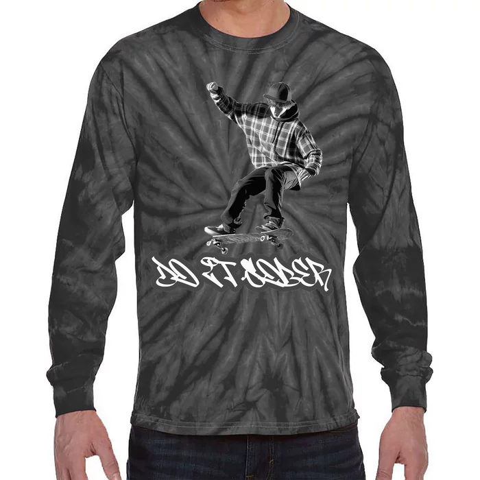 Do It Sober Aa & Na Sayings Gifts Tie-Dye Long Sleeve Shirt