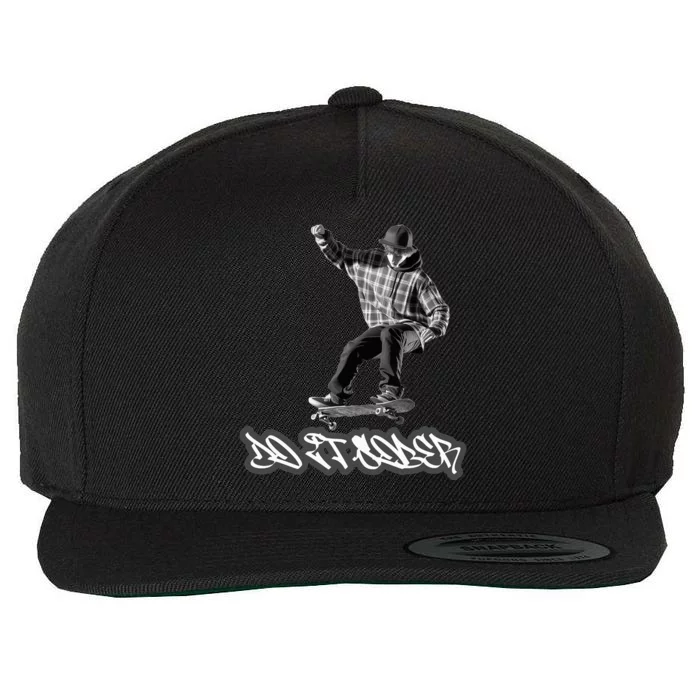 Do It Sober Aa & Na Sayings Gifts Wool Snapback Cap