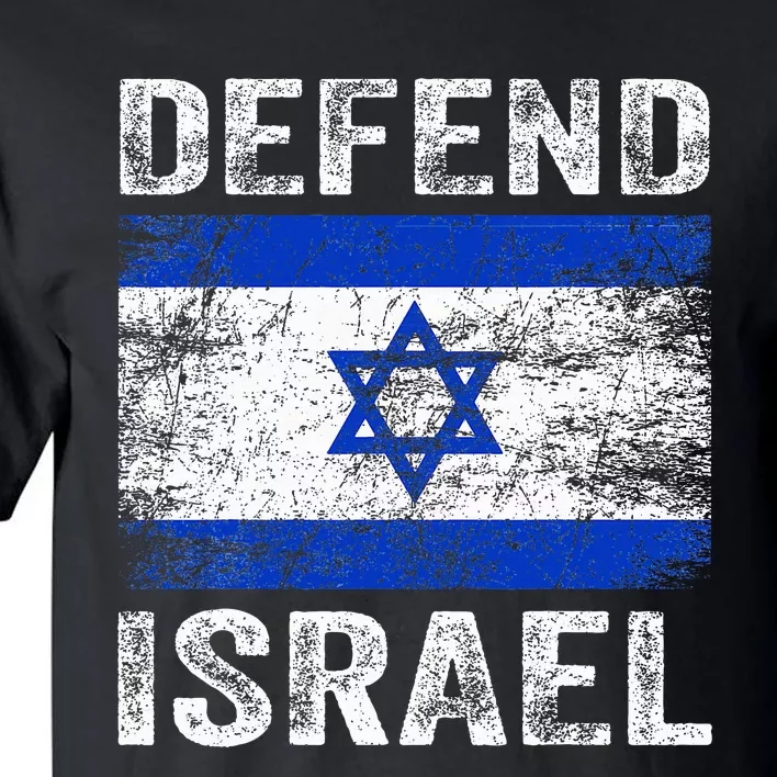 Defend Israel Support Israel I Stand With Israel Israel Flag Tall T-Shirt