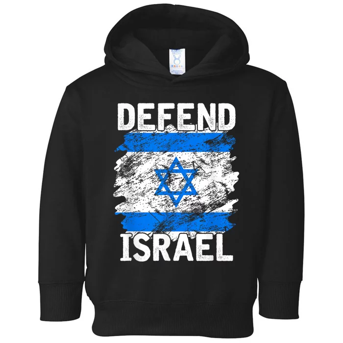 Defend Israel Support Israel I Stand With Israel Israel Flag Toddler Hoodie