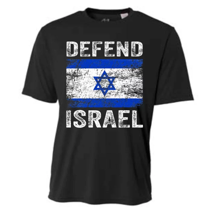 Defend Israel Support Israel I Stand With Israel Israel Flag Cooling Performance Crew T-Shirt