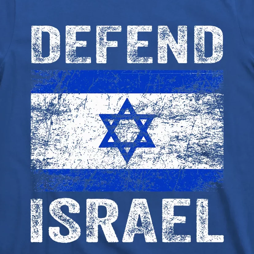 Defend Israel Support Israel I Stand With Israel Israel Flag T-Shirt