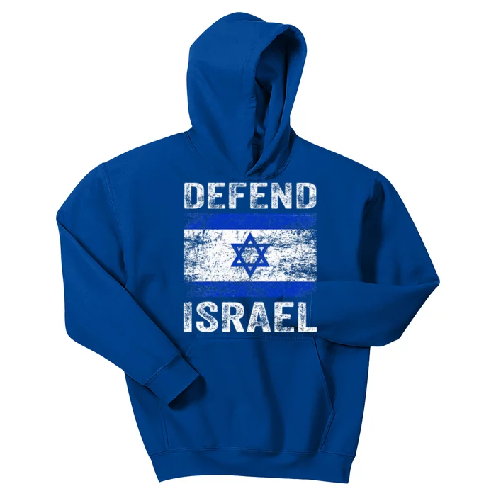 Defend Israel Support Israel I Stand With Israel Israel Flag Kids Hoodie