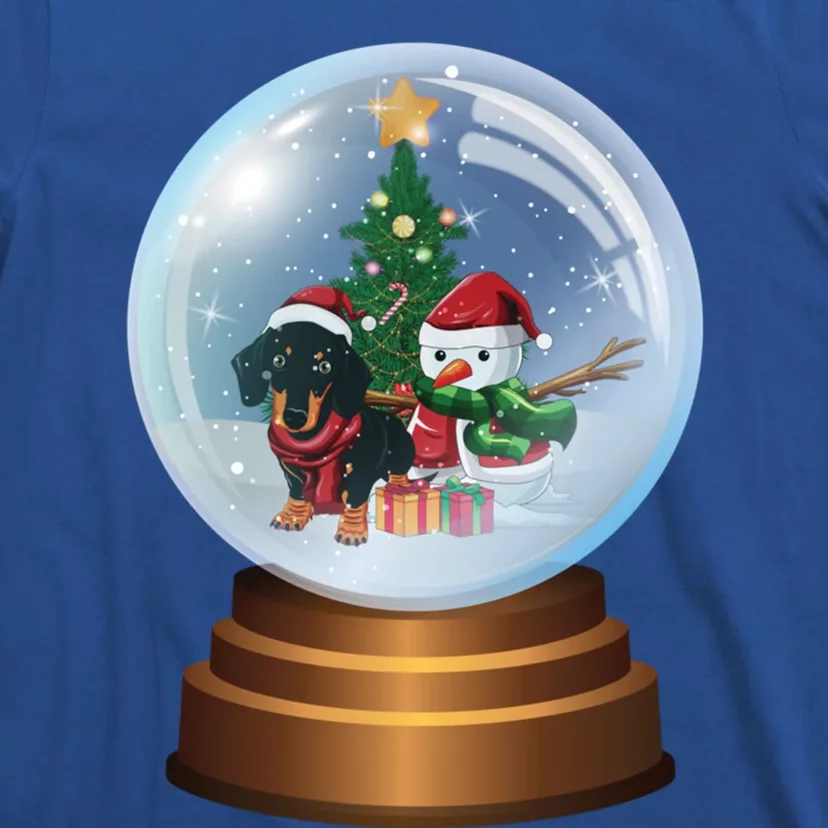 Dachshund In Snowball Weinerful Christmas Doxie Lover Gift T-Shirt