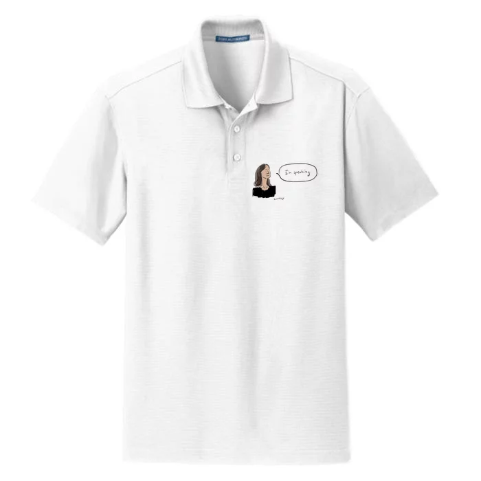 Donnelly IM Speaking Kamala Harris Dry Zone Grid Performance Polo