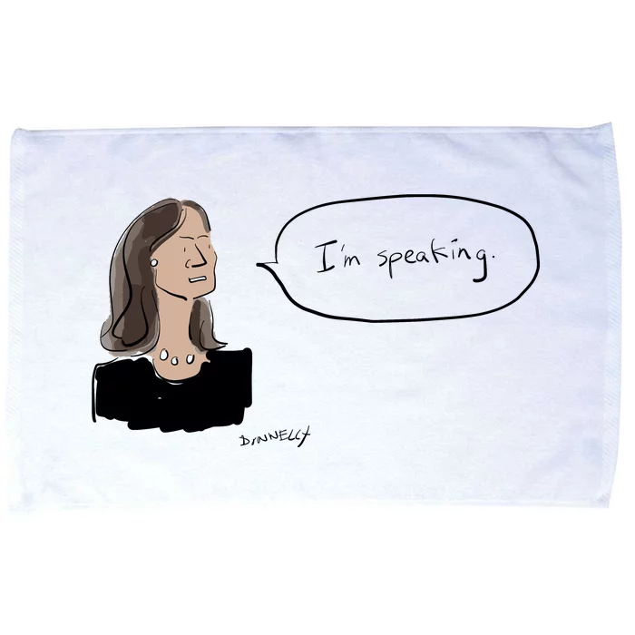 Donnelly IM Speaking Kamala Harris Microfiber Hand Towel