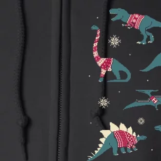 Dinos In Sweaters Full Zip Hoodie