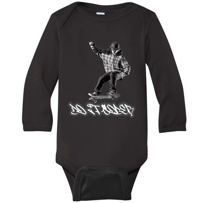 Do It Sober Aa & Na Sayings Baby Long Sleeve Bodysuit