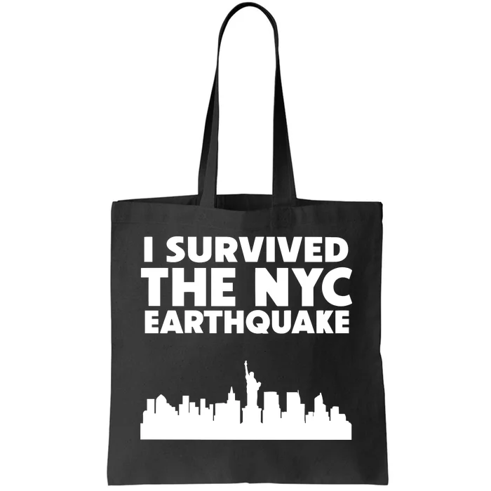 Deathbymayonnaise I Survived The Nyc Earthquake Tote Bag