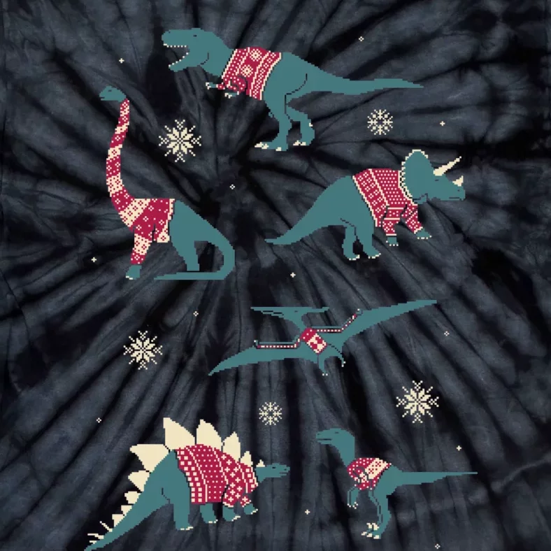 Dinos In Sweaters Tie-Dye T-Shirt