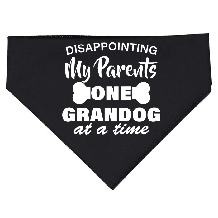 Disappointing My Parents One Grandog At A Time USA-Made Doggie Bandana