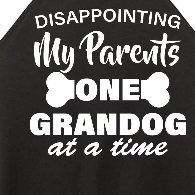 Disappointing My Parents One Grandog At A Time Women’s Perfect Tri Rocker Tank