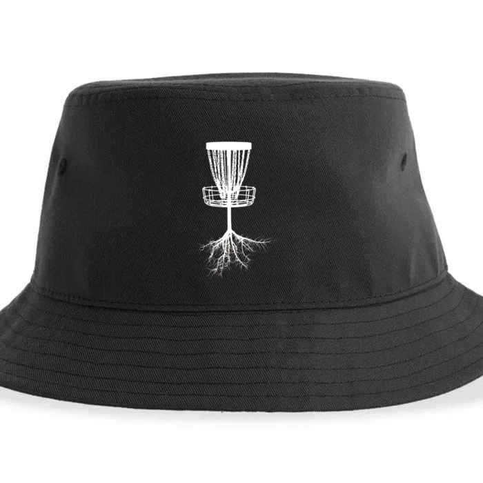 Disk Golf Tree Roots Funny Sports Sustainable Bucket Hat