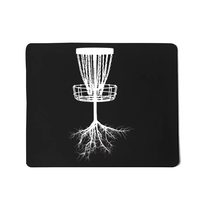 Disk Golf Tree Roots Funny Sports Mousepad