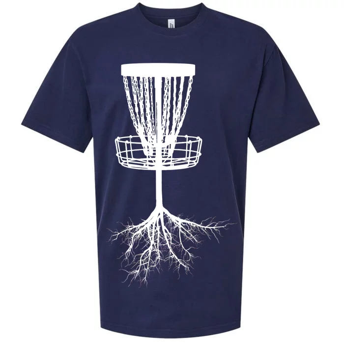 Disk Golf Tree Roots Funny Sports Sueded Cloud Jersey T-Shirt