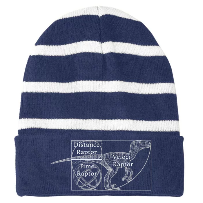 Distance Time Veloci Raptor Striped Beanie with Solid Band