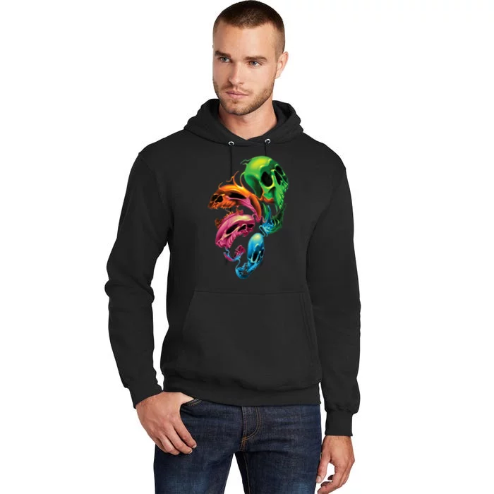 Distorted Skulls Tall Hoodie