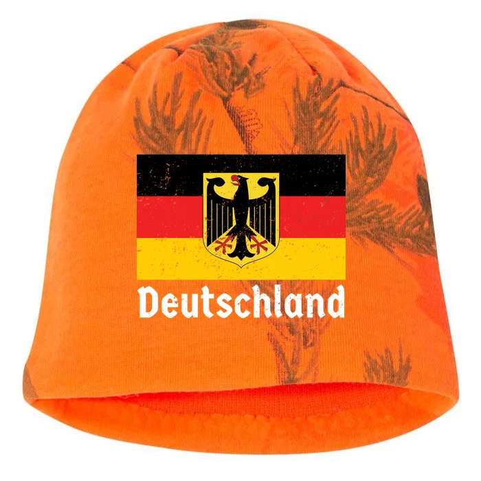 Distress German Deutschland Flag Kati - Camo Knit Beanie