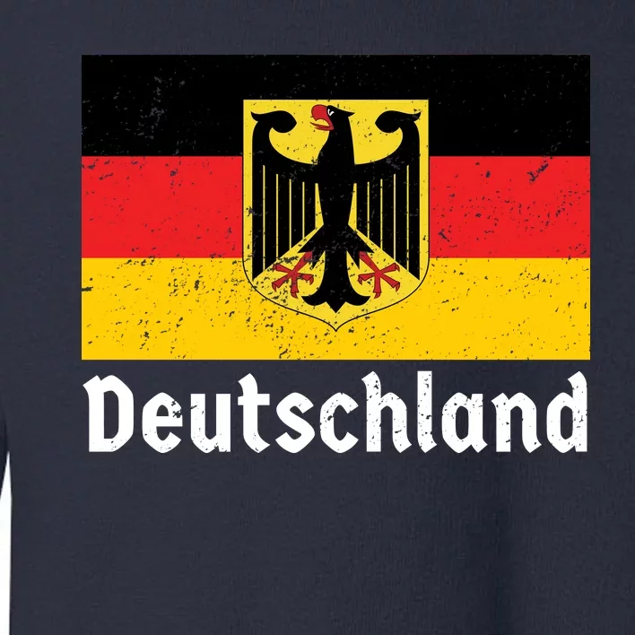 Distress German Deutschland Flag Toddler Sweatshirt