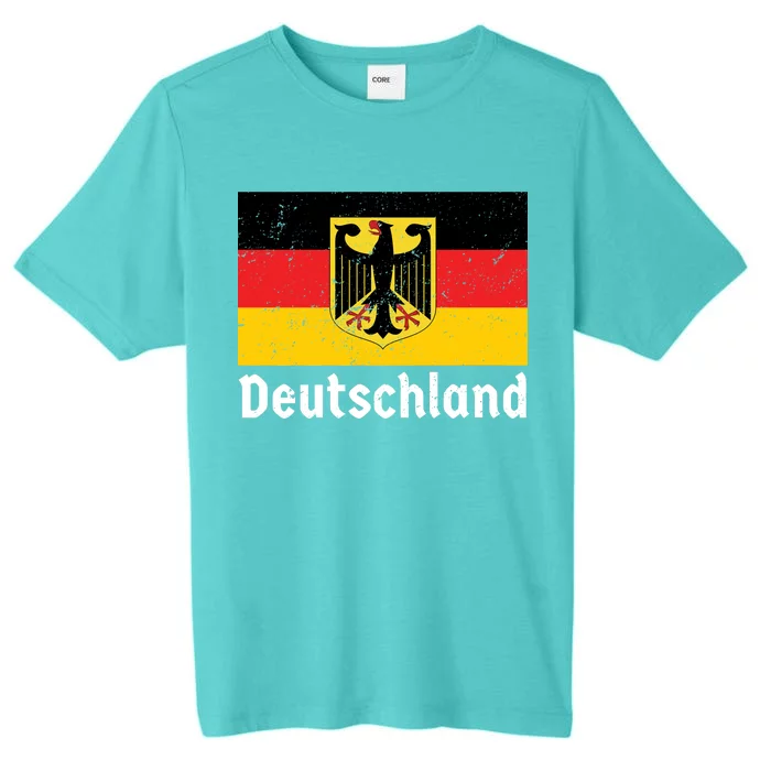 Distress German Deutschland Flag ChromaSoft Performance T-Shirt