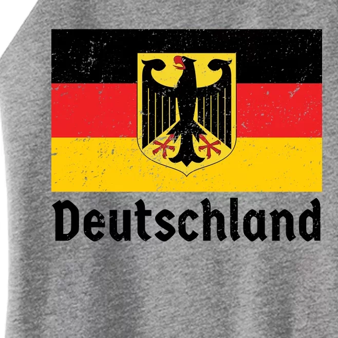 Distress German Deutschland Flag Women’s Perfect Tri Rocker Tank