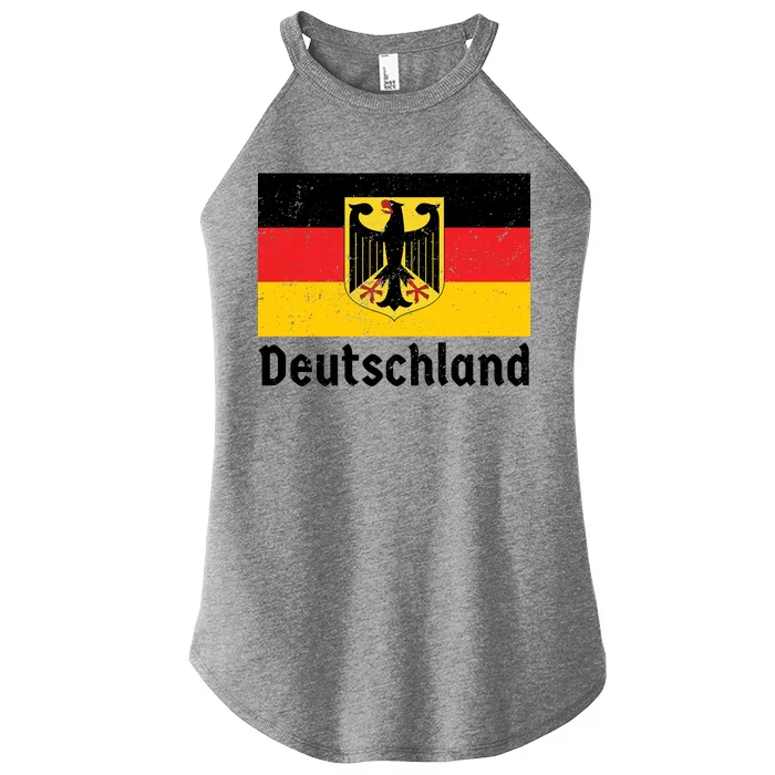 Distress German Deutschland Flag Women’s Perfect Tri Rocker Tank