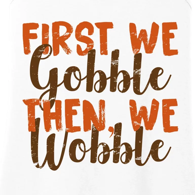 Distress Thanksgiving Wobble Ladies Essential Tank