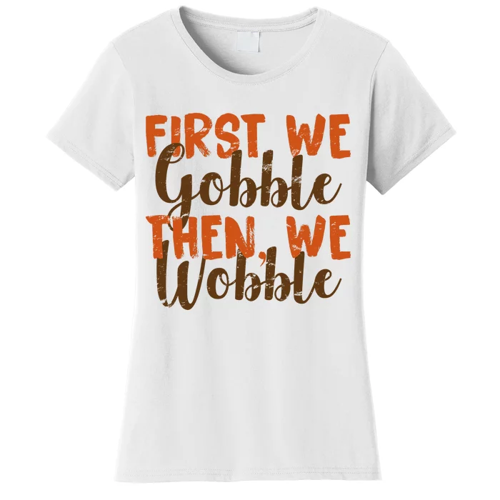 Distress Thanksgiving Wobble Women's T-Shirt