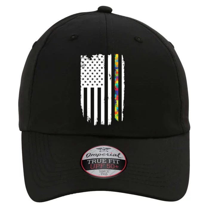 Distress Thin Puzzle Line Autism Awareness Tribute Flag The Original Performance Cap