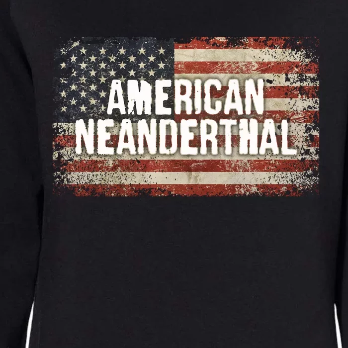 Distressed American Neanderthal Womens California Wash Sweatshirt