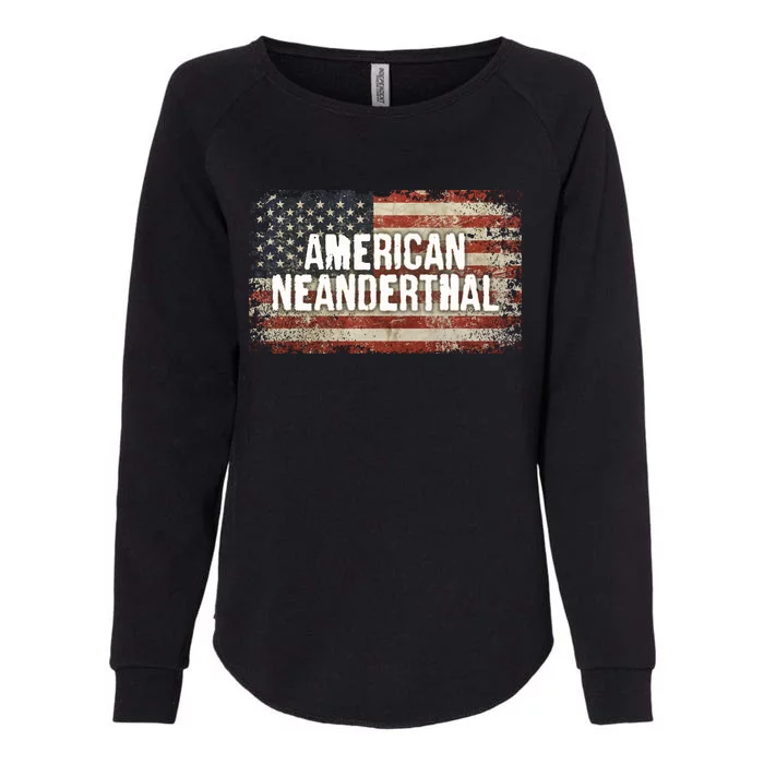 Distressed American Neanderthal Womens California Wash Sweatshirt