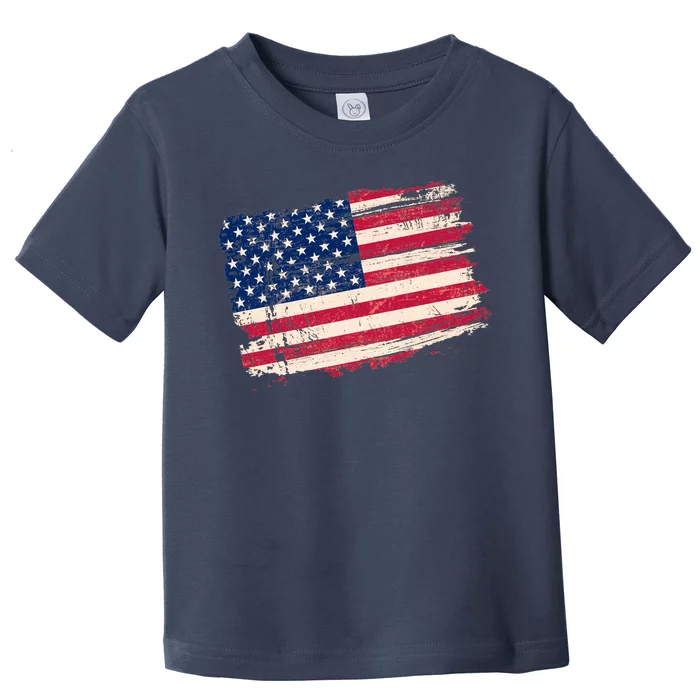 Distressed American US Flag Toddler T-Shirt