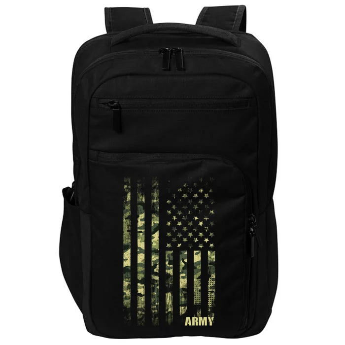 Distressed Army USA Flag Impact Tech Backpack