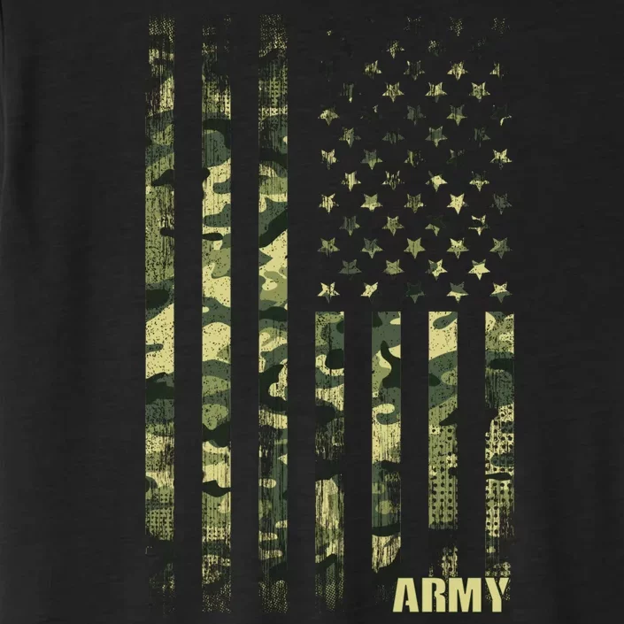 Distressed Army USA Flag ChromaSoft Performance T-Shirt