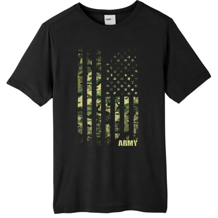 Distressed Army USA Flag ChromaSoft Performance T-Shirt