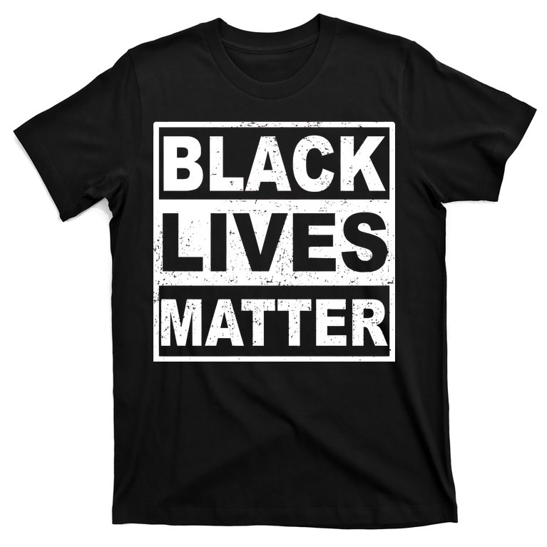 Distressed Black Lives Matter Logo T-Shirt