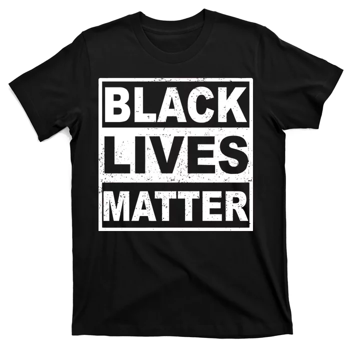 Distressed Black Lives Matter Logo T-Shirt | TeeShirtPalace