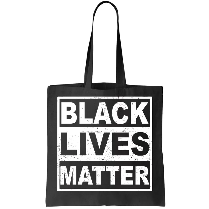 Distressed Black Lives Matter Logo Tote Bag