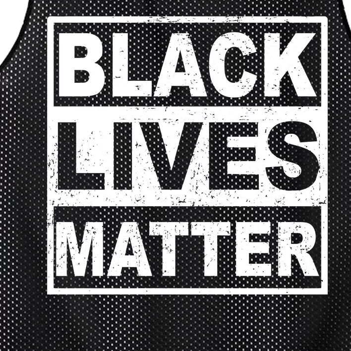 Distressed Black Lives Matter Logo Mesh Reversible Basketball Jersey Tank