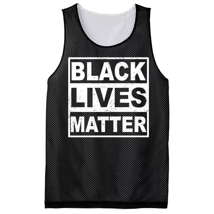 Distressed Black Lives Matter Logo Mesh Reversible Basketball Jersey Tank