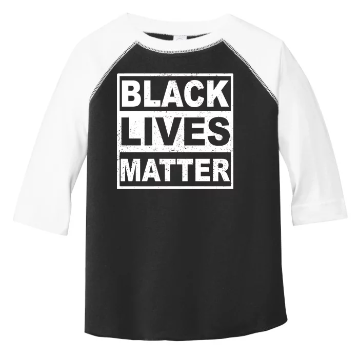 Distressed Black Lives Matter Logo Toddler Fine Jersey T-Shirt