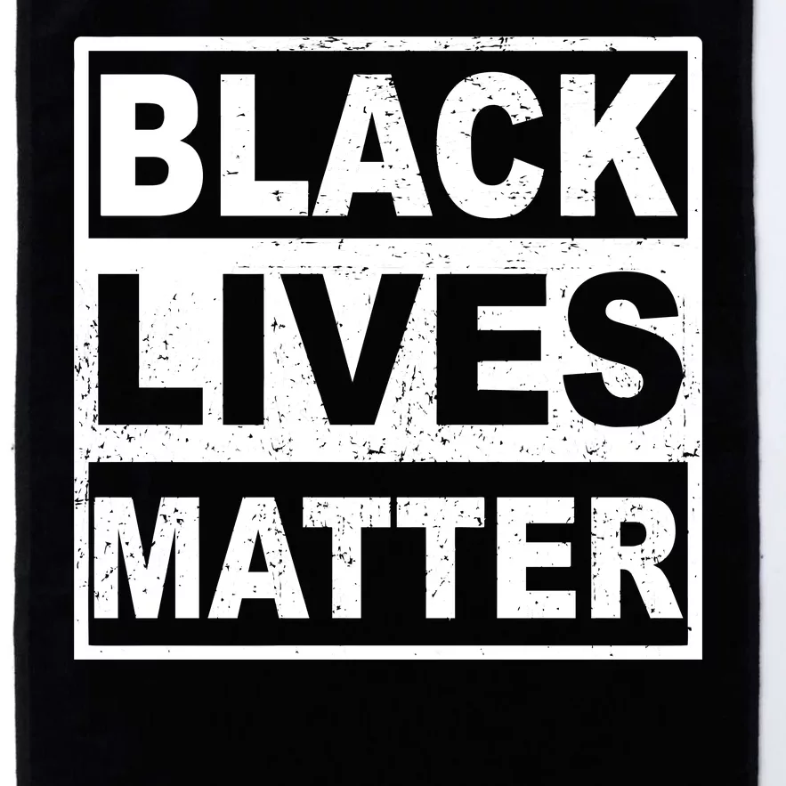 Distressed Black Lives Matter Logo Platinum Collection Golf Towel