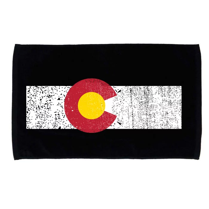 Distressed Colorado State Flag Denver Co Patriotic Microfiber Hand Towel