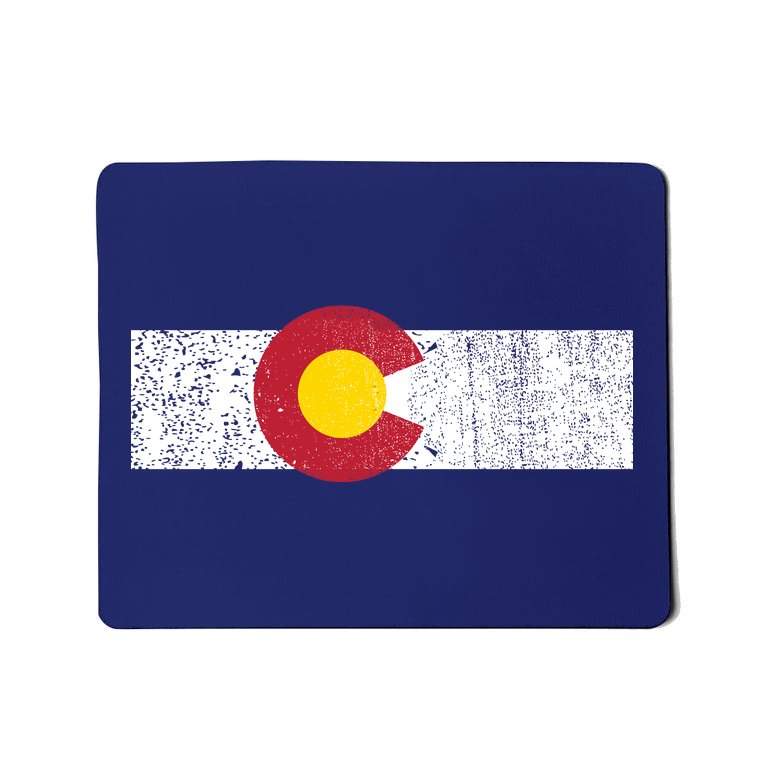 Distressed Colorado State Flag Denver Co Patriotic Mousepad